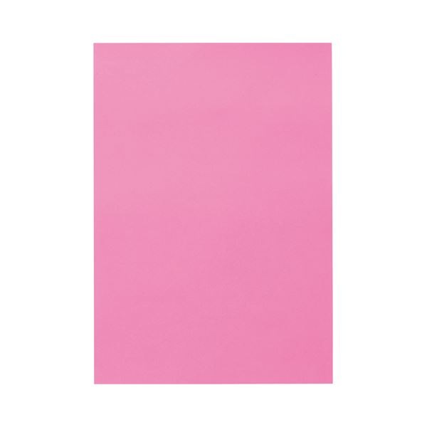 (まとめ) TANOSEE 色画用紙 八つ切 こいもも 1パック（10枚） (×50セット)