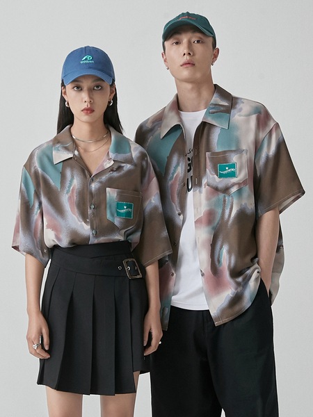 Dantajia レトロ レディース 夏 カップル 半袖