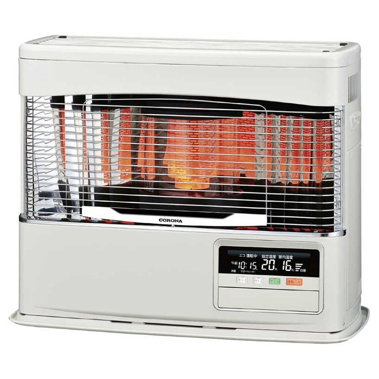 寒冷地用大型ストーブ PKシリーズ FF式輻射＋床暖 主に18畳 灯油 遠赤ブレード クイックパルスバーナ ホワイト UH-F7024PK-W