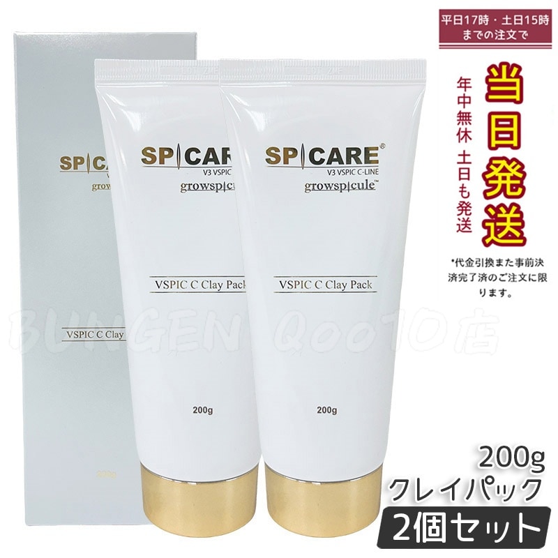 【2個セット】スピケア V3 VSPIC C クレイパック 200g 毛穴ケア 保湿 透明感 なめらか肌