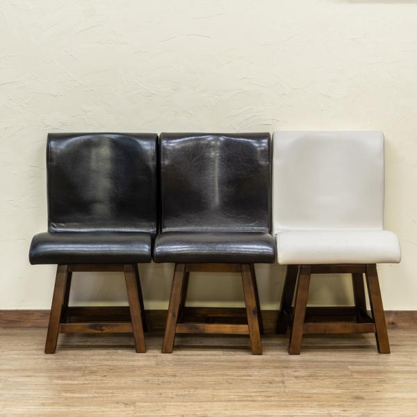 ダイニングチェア 椅子 おしゃれ 1脚 単品 重厚な デザイン 北欧 カフェ風 回転式 座面 背もたれ 肘掛けなし シンプル フォルム 木製 黒 ブラック 白系 高級感