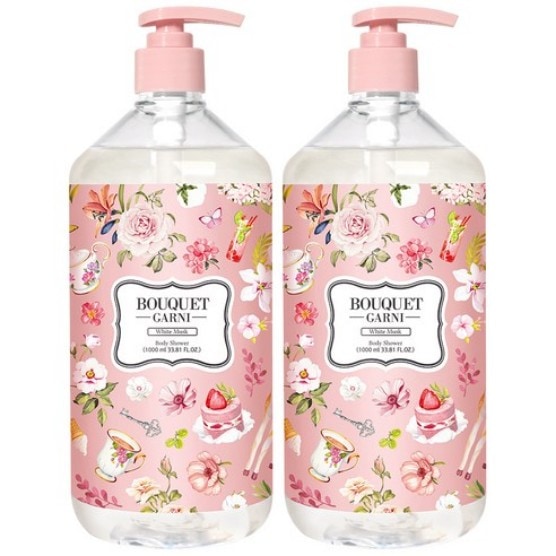 ボディウォッシュホワイトムスク1000ml*2個 (皮膚鎮静/弾力/保湿/栄養供給/肌活力)