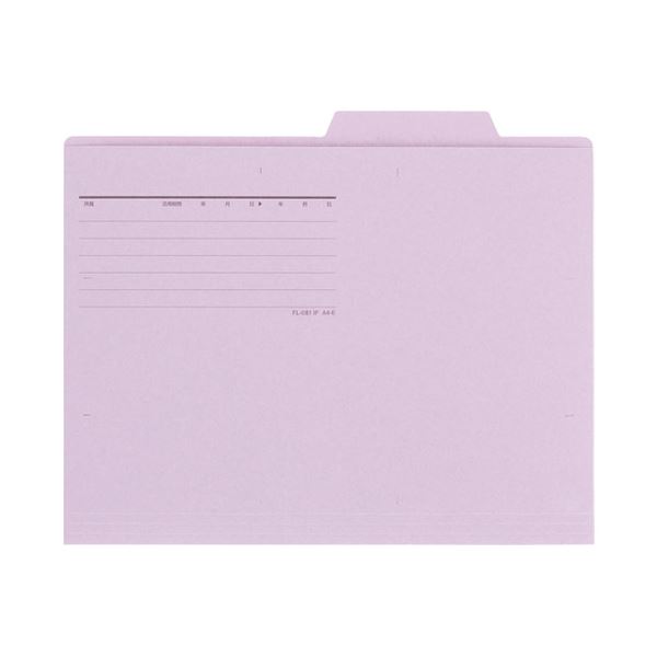 （まとめ） プラス 個別フォルダー FL-082IF A4E VL 50枚(×5セット)