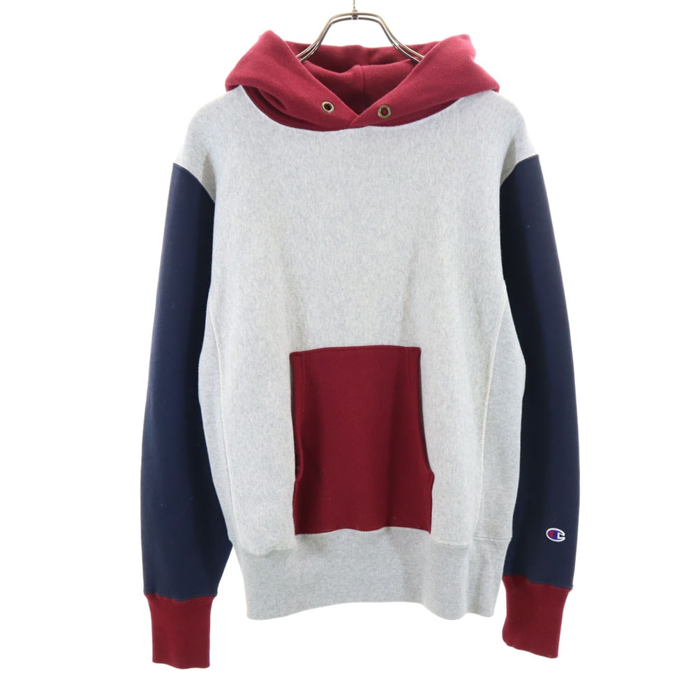 リバースウィーブ 青単 復刻 長袖 スウェットパーカー M グレー系 プルオーバー 裏起毛 メンズ