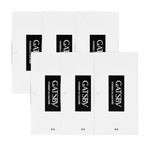 ギャツビー 3+3 顔 油紙 パウダー 油紙 大型 オイルコントロールフィルム 70枚 3パック + 3パック すべすべ肌