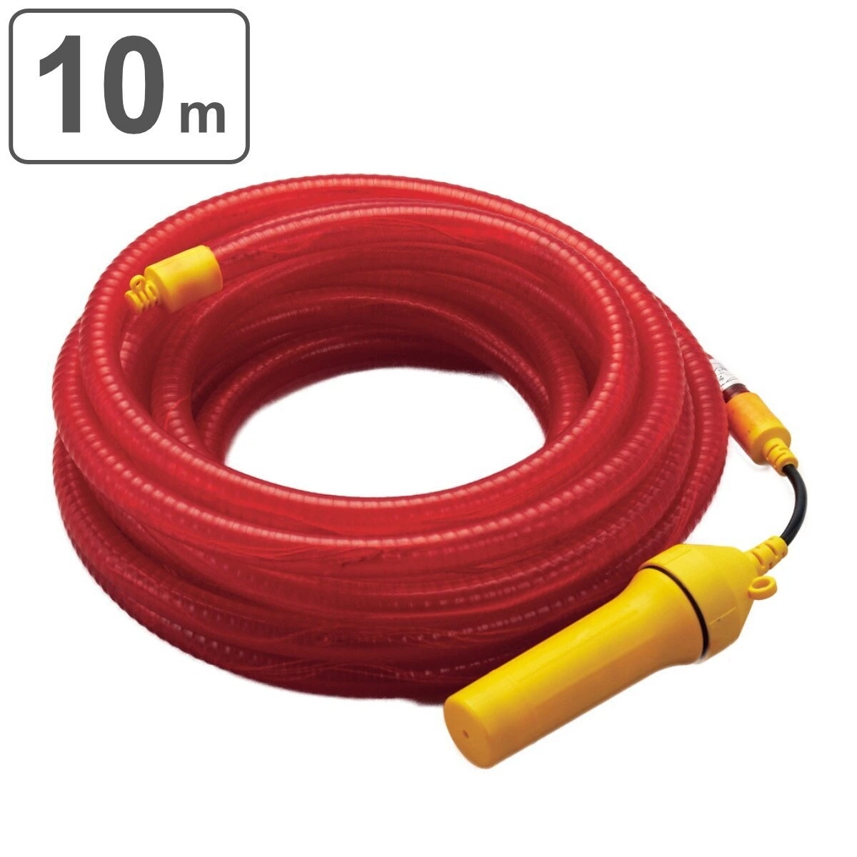 チューブライト 乾電池式 直径2.2cmx10m 昼夜自動センサー付き LED ライト 電池 レッド 赤 自動センサー 作業ライト LEDライト パイロン カラーコーン 10m 法人限定