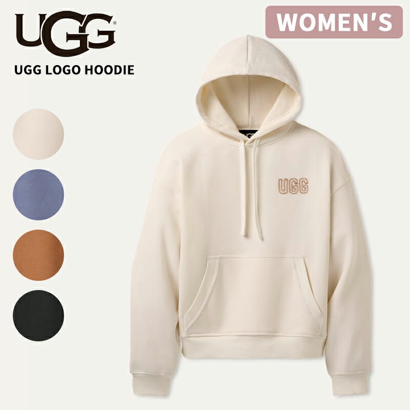 アグ レディース プルオーバーパーカー UGG ロゴ フーディ UGG Logo Hoodie スウェットパーカー トップス 1171478