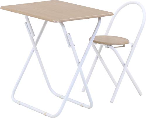 色：ホワイト 不二貿易 折りたたみテーブル デスクセット 幅70cm 奥行50cm ホワイト 193