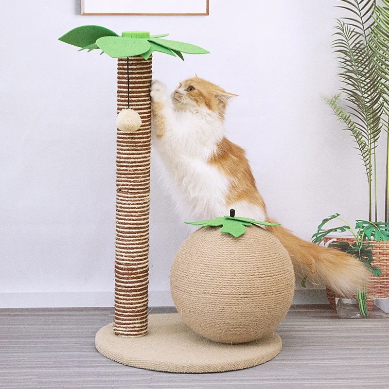キャットタワー ココヤシタイプ ココナッツ ヤシ Coconut tree爪とぎ 爪とぎポール 猫 ねこ 麻縄 ペット用 おもちゃ おしゃれ 遊園地 ストレス発散 運動不足対策 猫用品 39*25*6 5,579円