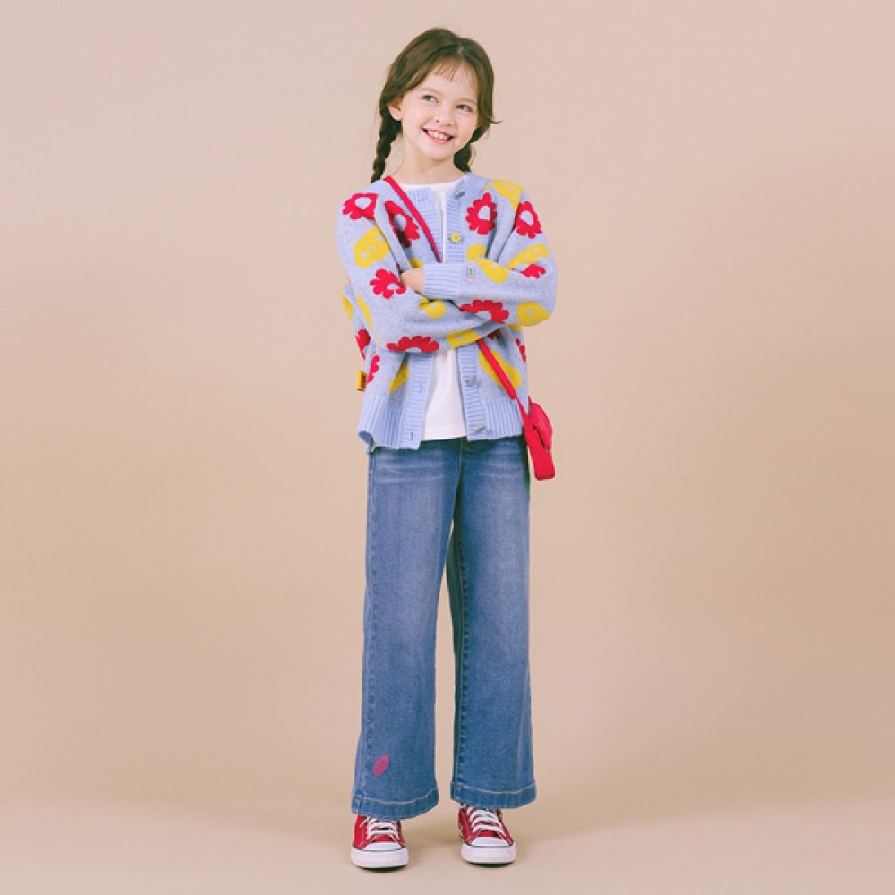 アイラブジェイ M.舞い散る花びらニットカーディガン JVFOU42