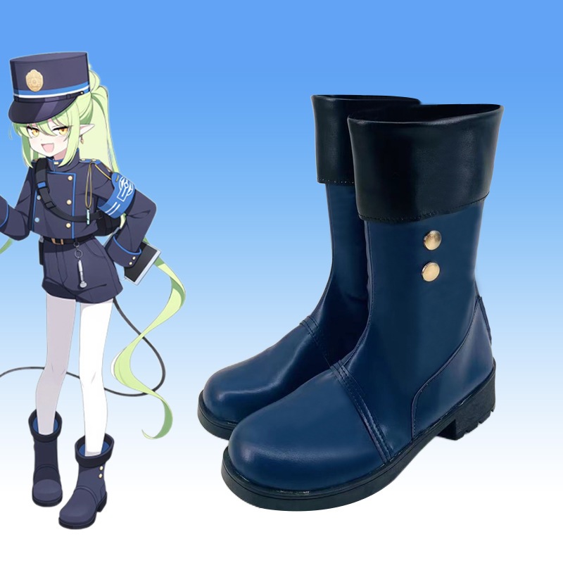 アズールブルーファイルズ コスプレ 鉄道双子コス靴 二次元アニメーション展示パフォーマンスシューズ
