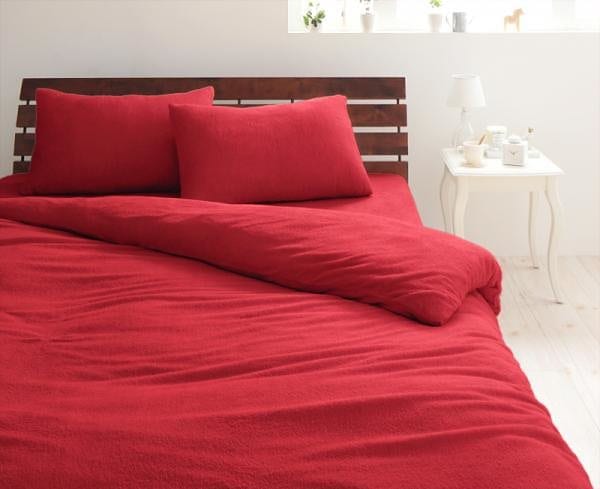 20色から選べる！365日気持ちいい！コットンタオルのカバーリング [掛布団カバーのみ] セミダブル マーズレッド