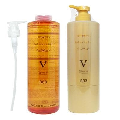 [セット販売] ナンバースリー ミュリアム ゴールド シャンプー V 660ml + ゴールド トリートメント V 620g 美容室専売 サロン専売品