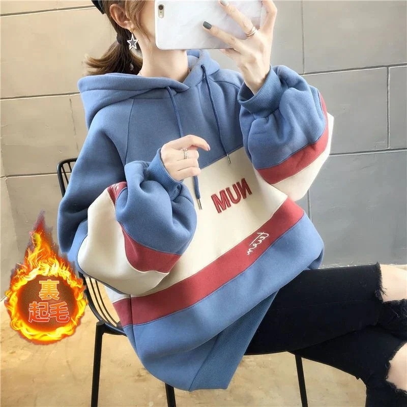 裏起毛レディースパーカーフード付き