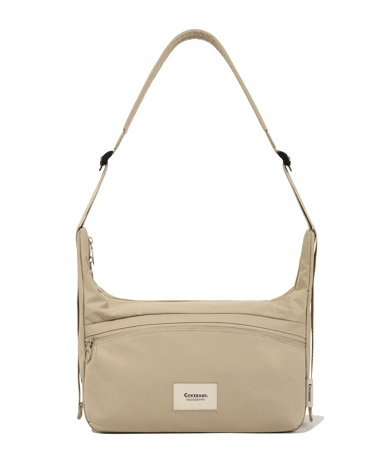 COVERNAT シティフローミディアムクロスボディバッグベージュ