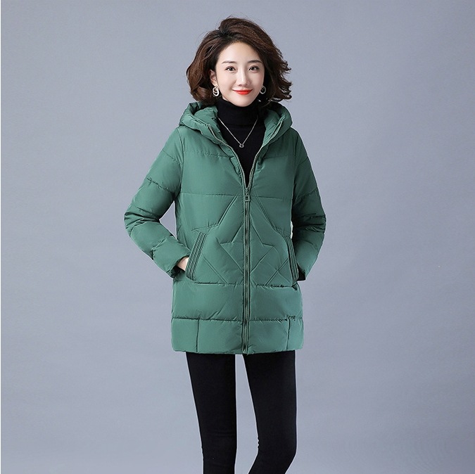 ジグザグステッチダウン ダウンジャケット カラーアウタージャケット フード付きダウンジャケット アウター ジャケット シャンパー ダウンジャケット ロング丈 袖あり 長袖 Vネック スリム Aライン