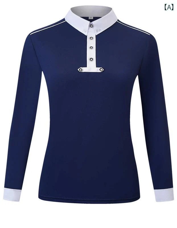 乗馬服 メンズ トップス シャツ ストレッチ スリム 馬術 大人 服 ポロシャツ 速乾 競技 長袖スポーツ 乗馬 ウェア その他 アウトドア 7,267円