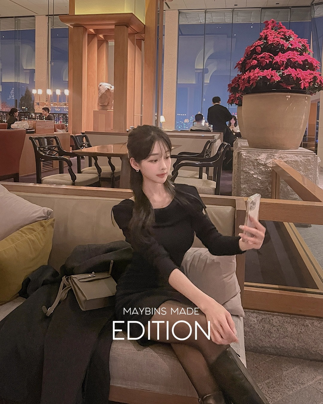 オフショルダーシャーリングワンピース韓国ファッション レディース