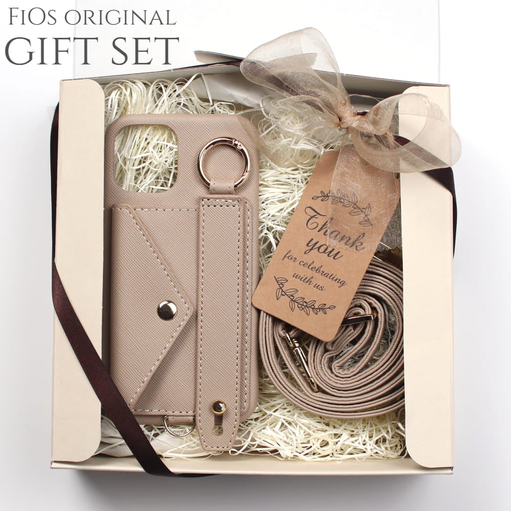 ギフトセット iphone ケース ショルダー ストラップ iphone 14 13 pro 12 カード 収納 背面 iphoneSE カバー かわいい おしゃれ 肩掛け リング付き 首掛け 11