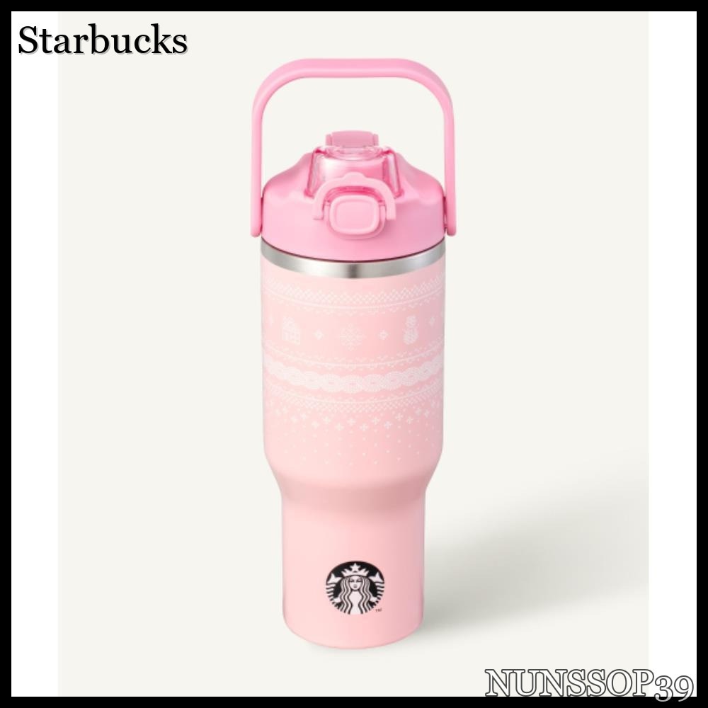 Starbucks SS Winter Knit Pink Cal Tumbler 946ml Eco Tumb