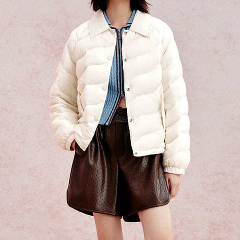 ライトダウン レディース ダウンジャケット 暖かい 軽量 防風 防寒 ウルトラライト ダウンコート ショート丈 ダウンジャケット防寒 クルー ライトダウン 軽量 防風 防寒 暖かい OceanMap