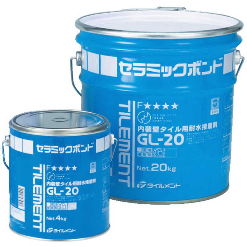 タイルメント　タイル用接着剤 GL-20 4kg　30100040_