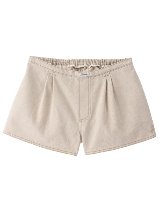 JACQUEMUS Women Shorts & Burmudas SOW00612AD00044 130 LIGHT BEIGE