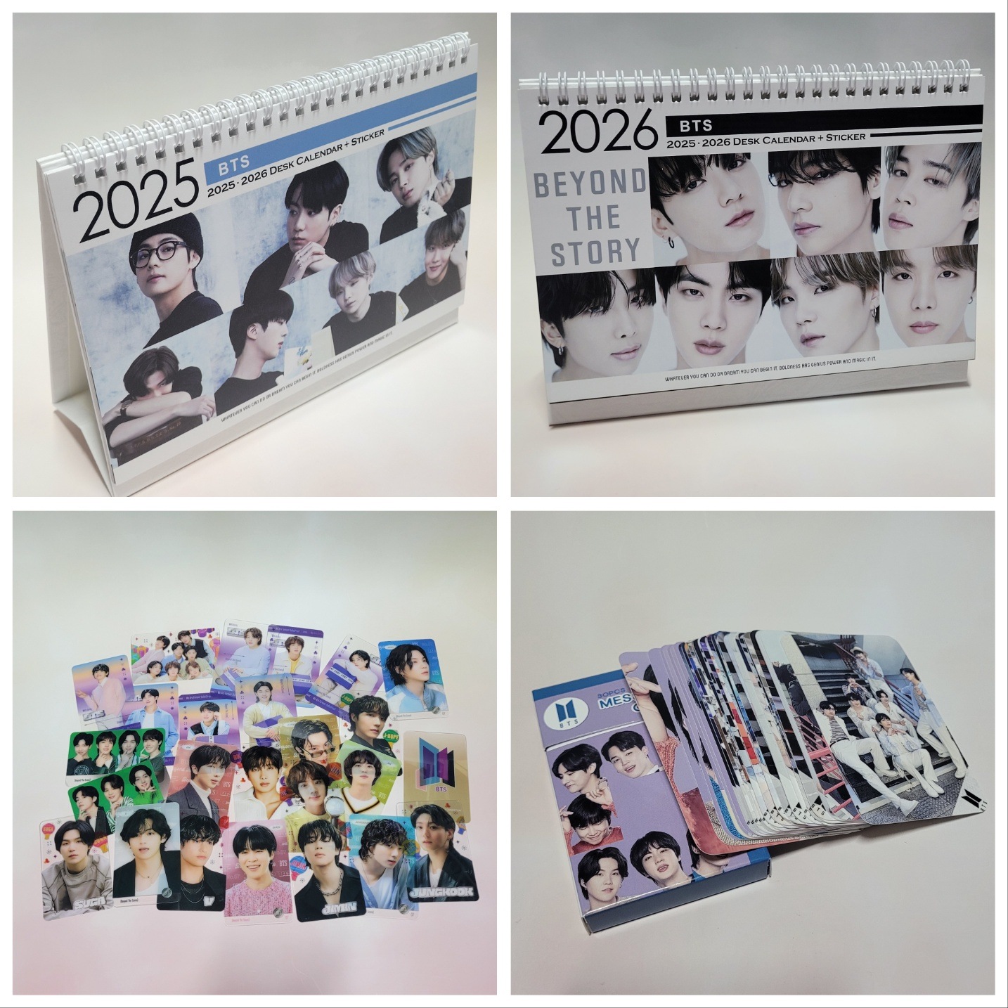 2025-2026 BTS(GROUP) フォトデスクカレンダー Ver ステッカーセット フォトカードKPOP グッズ