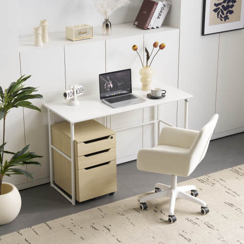 パソコンデスク シンプルワークデスク ゲーミングテーブル 幅120cm PCデスク 学習机 勉強机 折りたたみ 完成品 木製 しっかりした構造 おしゃれ 広々