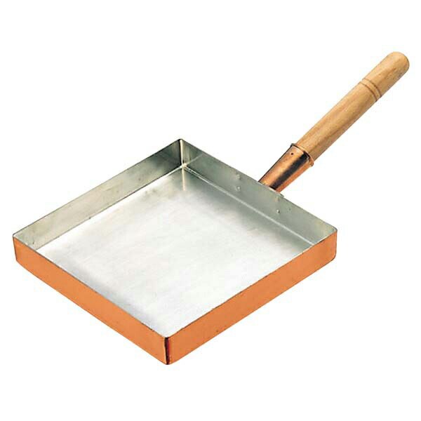 玉子焼き 銅製 関東型 18cm /日本製 国産品 新潟県燕市 丸新銅器 卵焼き たまご 銅製品 高性能 玉子焼き器 卵焼き器 だし巻き卵 丈夫 業務用 プロ用 定番 ロングセラー 和食 料亭