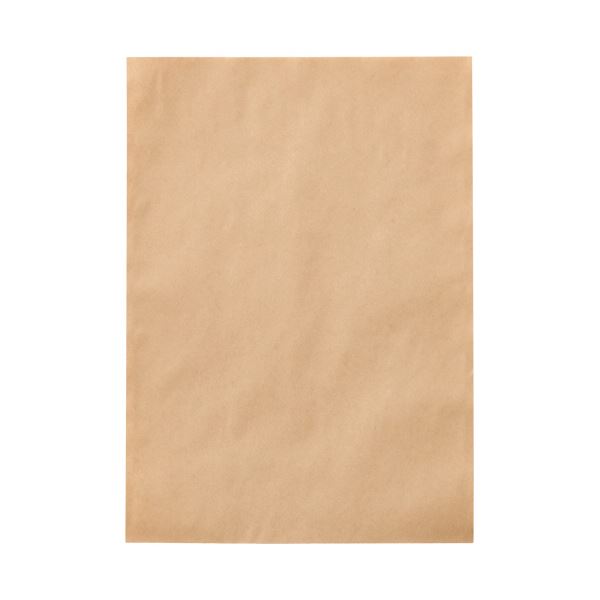（まとめ）今村紙工 紙平袋ストレートタイプ（未晒クラフト） M 1パック（200枚）[x10]