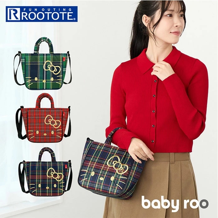 ルートート ROOTOTE ショルダーバッグ 8464 通販 斜めがけバッグ 2way トートバッグ 軽量 軽い 旅行 babyroo キャラクター サンリオ キティちゃん Hello Kitty フ