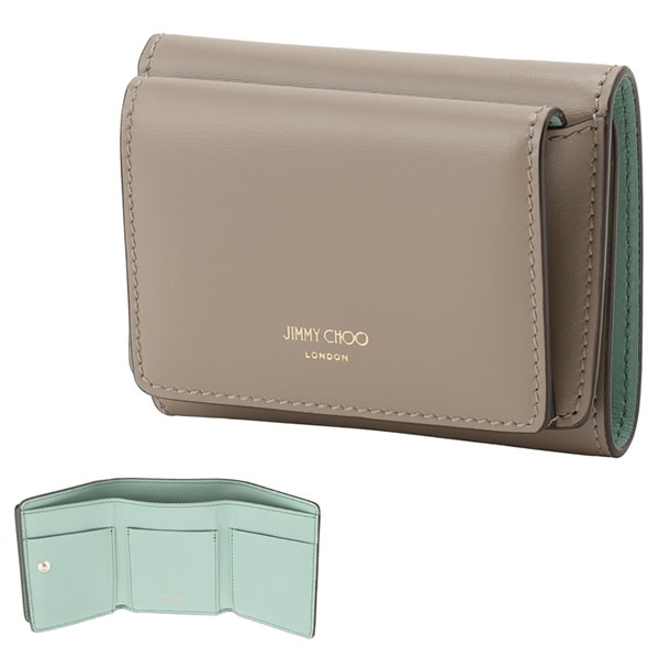 三つ折り財布 折り畳み NEMO AYO TAUPE SMOKE GREEN LIGHT GOLD 内外バイカラー ミニ財布 トープ スモーク NEMO TRI-FOLD