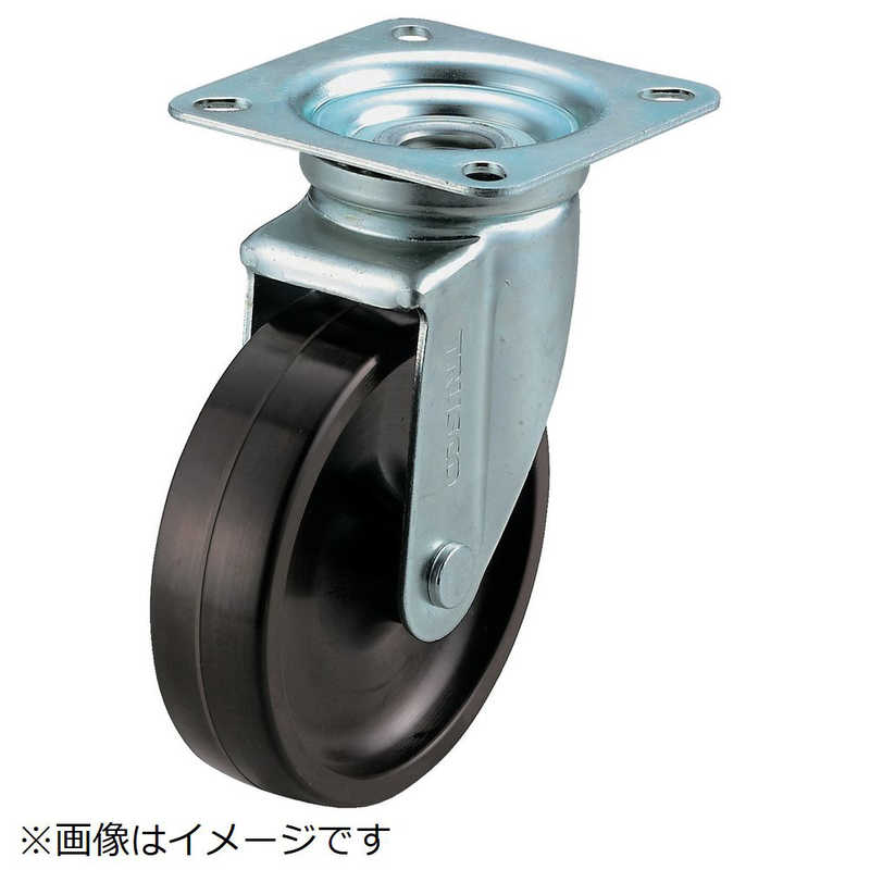 トラスコ中山　耐熱性フェノールキャスター 自在 Φ100　TYPBJ100