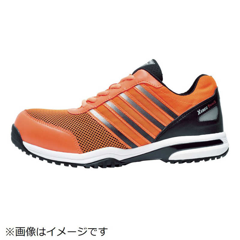 ジーベック　85132 セフティシューズ 260 オレンジ　85132-82-260