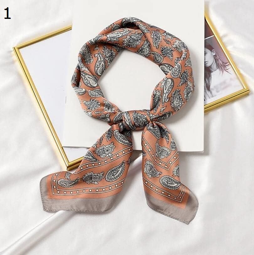 【20%OFFクーポン～】レディース ヘアスカーフ 多機能 カジュアル ドット カシュー ヘッドバンド ガール スモール スクエアヘッド スカーフ スカーフ (Color : Pink Size 5,601円