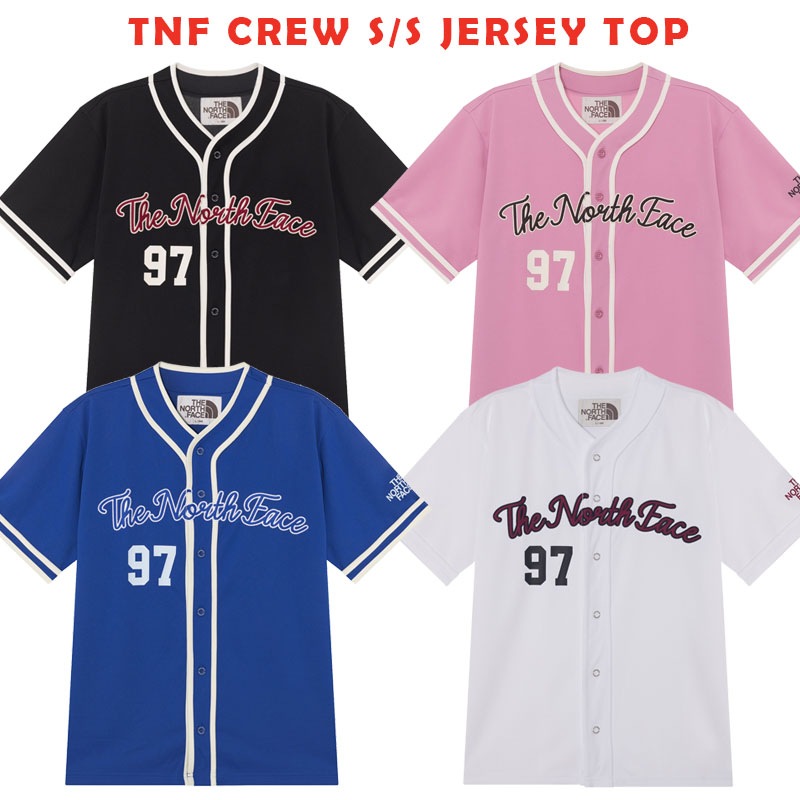 韓国正規品保証 関税負担なしNT7UR25J TNF CREW SS JERSEY TOPデイリー 基本 着装 男子 女子 人気 韓国 ファッション 男女共用 アウトドア