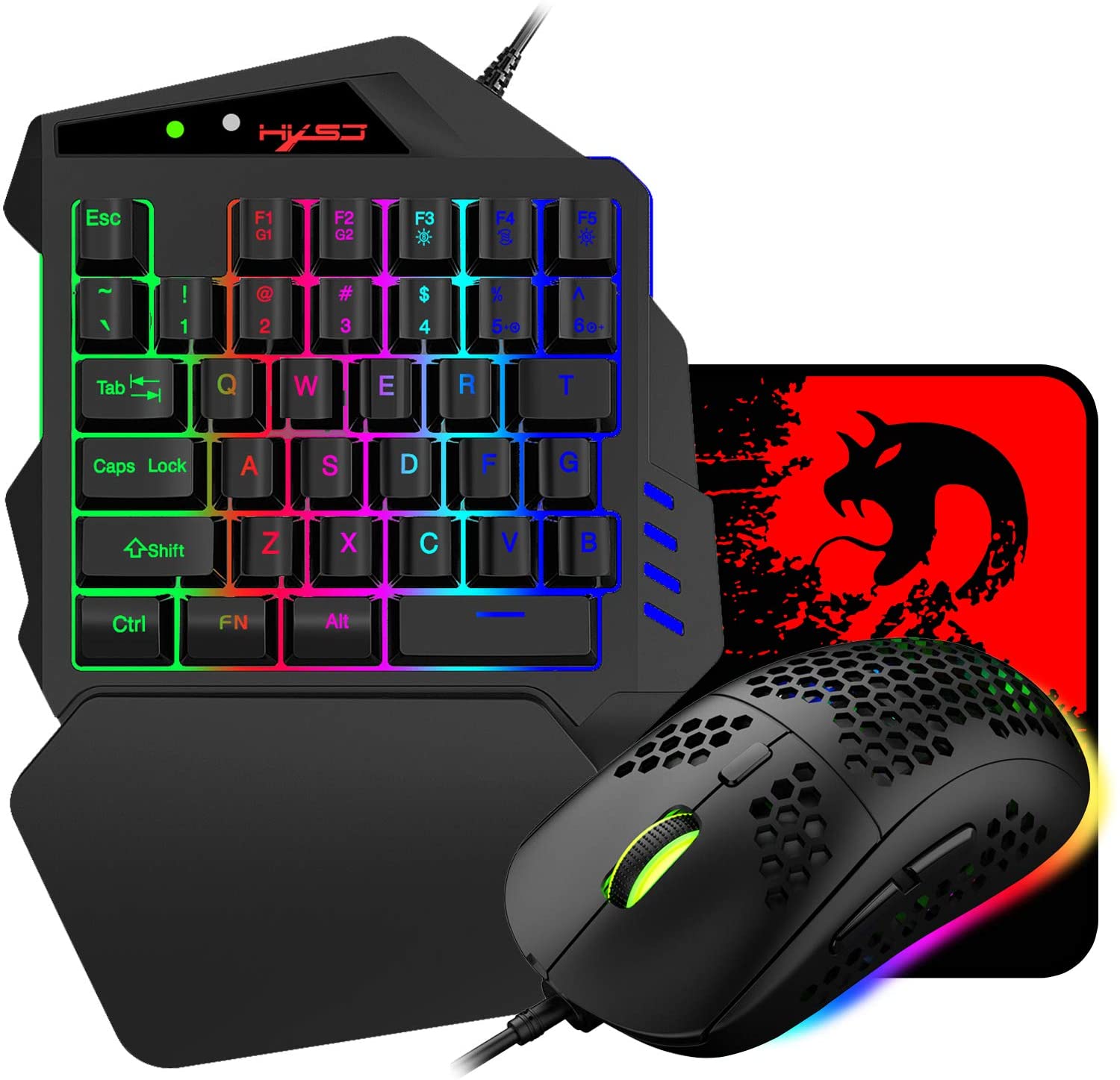 【本日限定価格】 片手ゲーミングキーボード専用コンバーター キーボートマウス 360対応 One/