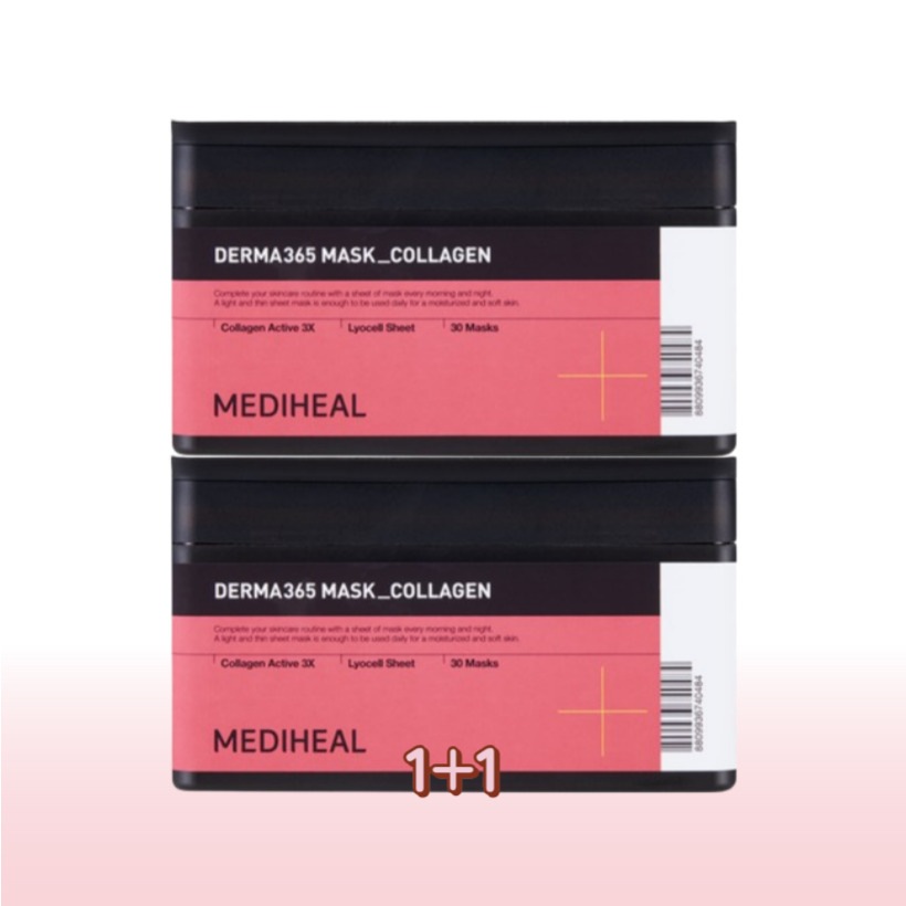 [1+1] ダーマ365 マスクコラーゲン 30枚入 2個