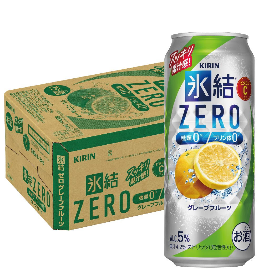 【送料無料】キリン 氷結ZERO グレープフルーツ GF 5％ 500ml1ケース/24本【北海道東北四国九州沖縄県は必ず送料がかかります】 4,769円