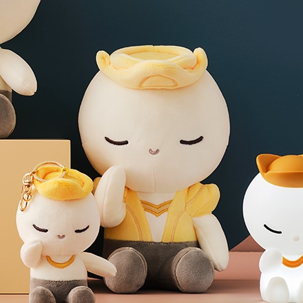 「韓国国立中央博物館公式グッズ」半跏思惟像 キャラクター 人形(78号)