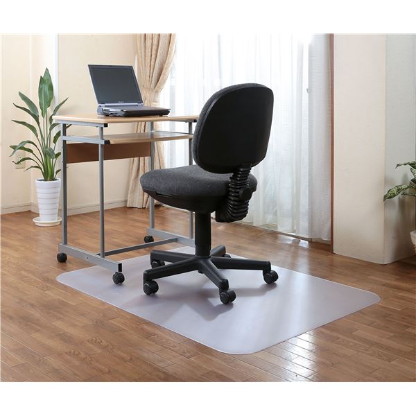 チェアマット 約90cmx135cm 日本製 床暖房対応 片面エンボス加工 アキレス リビング ダイニング 書斎 子供