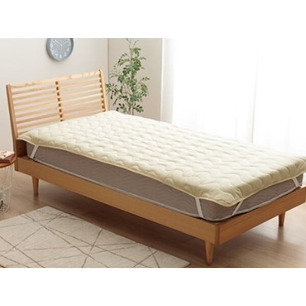 1195870140201 寝具 インテリア ジャパンディ ホワイト シンプル 敷きパッド アイボリー 120×205cm おしゃれ かわいい 落ち着く おすすめ 人気 メーカー直送