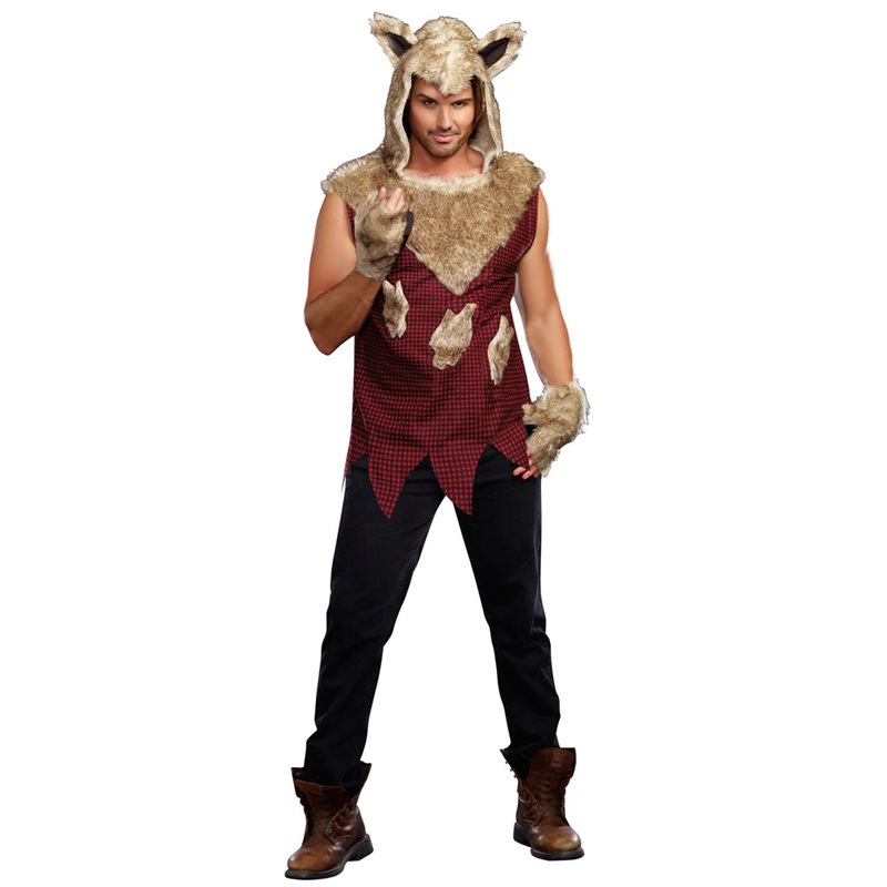 コスプレ 仮装 ビッグバッドウルフ M 【 コスプレ 衣装 ハロウィン 仮装 コスチューム アニマル 動物 赤ずきん オオカミ グッズ 余興 男性用 童話 大人用 パーティーグッズ 狼男 あかずきんち