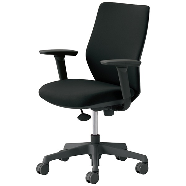 【納期約45日】オカムラ CG-M 可動肘 背パッド ハンガー無 CG97ZRFM31 ブラック [オフィスチェア]