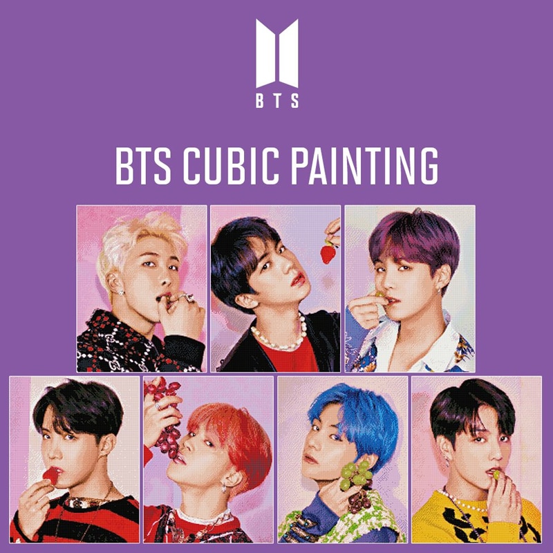 防弾少年団 公式 Goods BTS CUBIC PAINTING (ver.2) DIY BTS