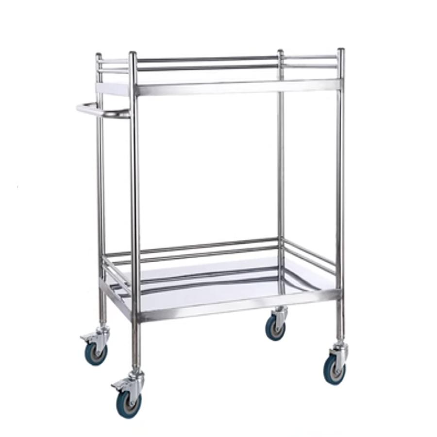 ストレッチャー医療介護用ワゴン 回診車ワゴン キッチンワゴンアイランド 業務用サービスカート3つの棚の実用的なカートのトロリー調節可能な高さ ロック可 11,123円