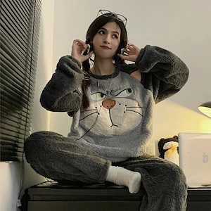Qoo10] ルシファーキャットカップルパジャマ女性の