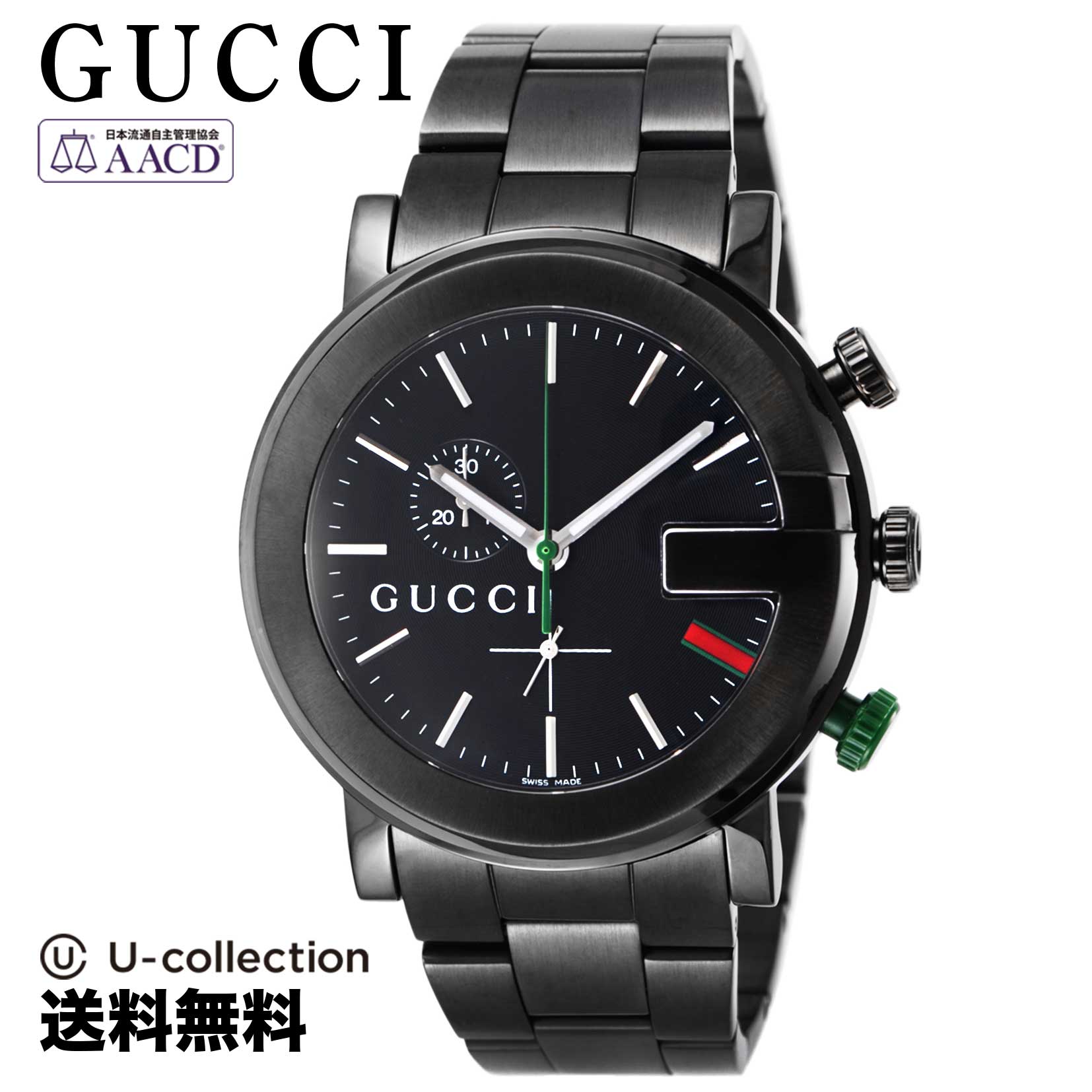 【腕時計】 GUCCI(グッチ) G-Chrono / Gクロノ メンズ ブラック クォーツ YA101331 時計 ブランド