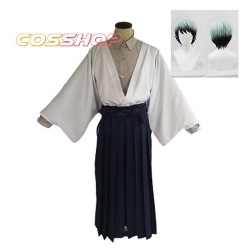 【一部分急速出荷】 コスプレ衣装 ウイッグ付き 愈史郎 ゆしろう 着物 和服 イベント 演出服 二次会